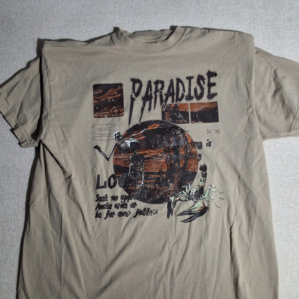 Paradise Lost Mens Tan Shirt 2XL